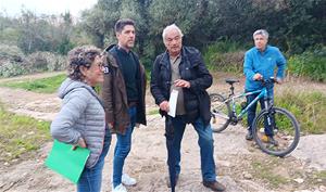 David Cid ha visitat la zona de l’Ortoll de Vilanova i la Geltrú. Eix