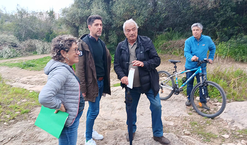 David Cid ha visitat la zona de l’Ortoll de Vilanova i la Geltrú. Eix