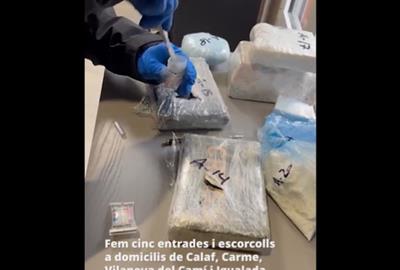 Desarticulen un grup criminal dedicat al cultiu de marihuana i a la venda de cocaïna a l'Anoia. ACN