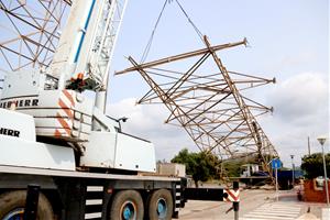 Desmantellen l'últim tram de l'antiga línia elèctrica de Tarragona a Vilanova i la Geltrú, pendent des de fa 25 anys. ACN