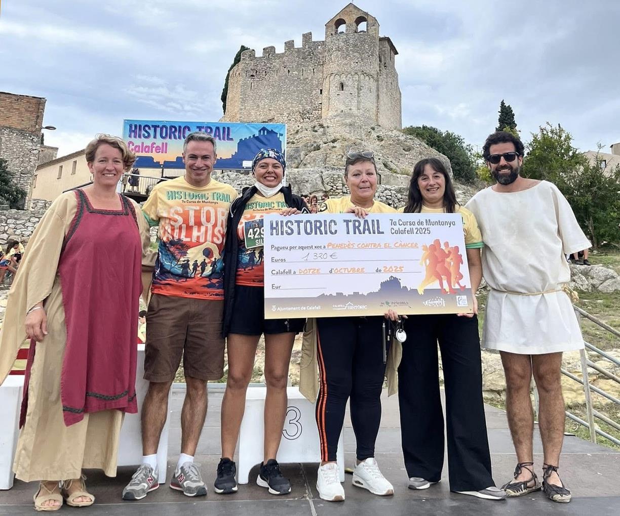 Donació de l’Històric Trail Calafell a l'entitat Penedès Contra el Càncer. Eix