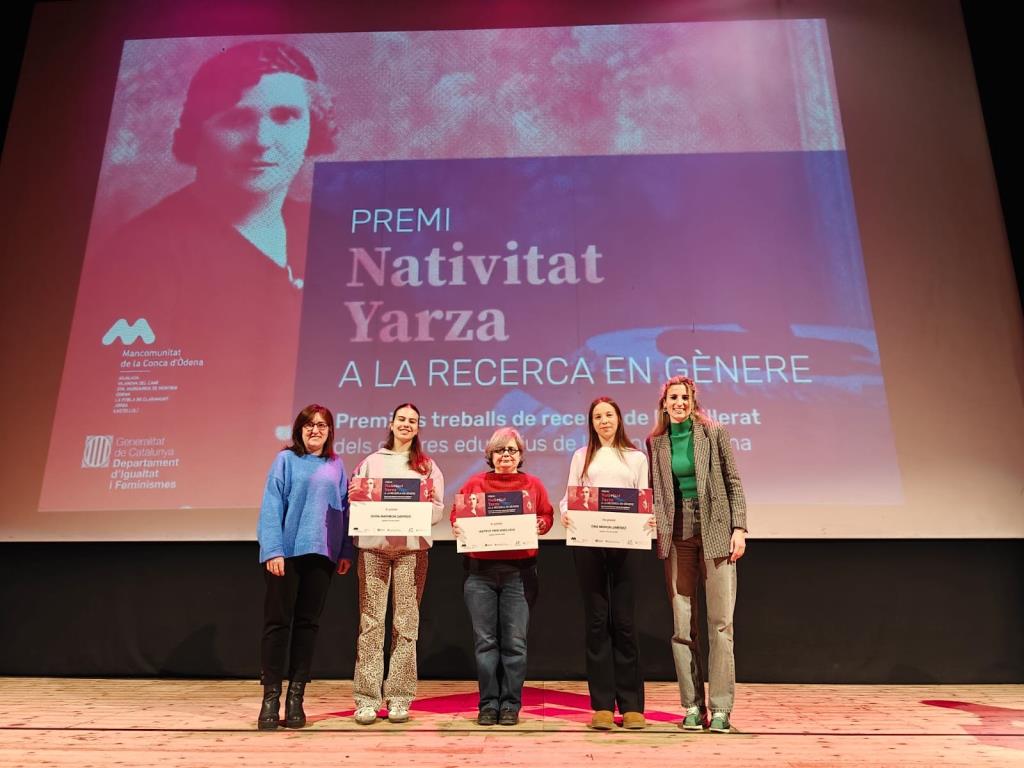 Dues alumnes de l'institut Pere Vives Vich guanyen els Premis de recerca Nativitat Yarza. Mancomunitat