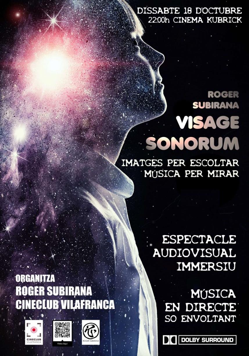 El Cinema Kubrick acull l’estrena de Visage Sonorum, la nova obra audiovisual del músic vilafranquí Roger Subirana. EIX