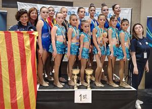 El Club Twirling Vilobí al Campionat d’Europa de Twirling celebrat a Irlanda. Eix
