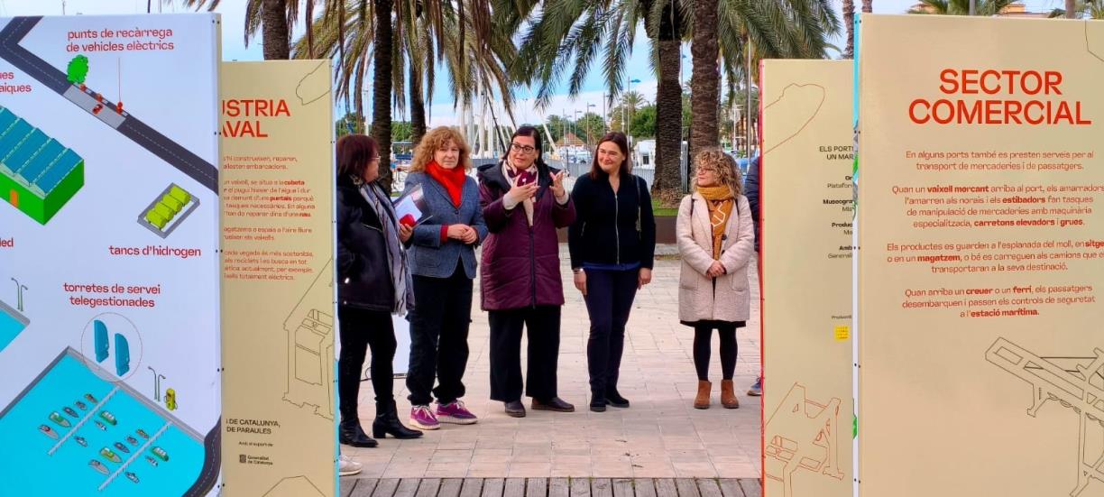 El port de Vilanova i la Geltrú acull l’exposició “Els ports de Catalunya, un mar de paraules”. Generalitat de Catalunya