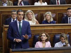 El president del govern espanyol Pedro Sánchez al Congrés. ACN