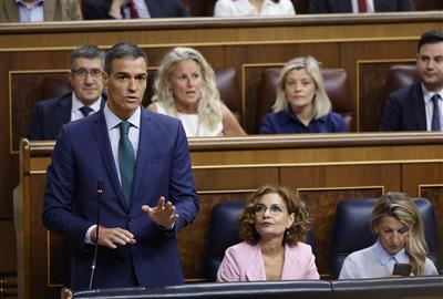 El president del govern espanyol Pedro Sánchez al Congrés. ACN