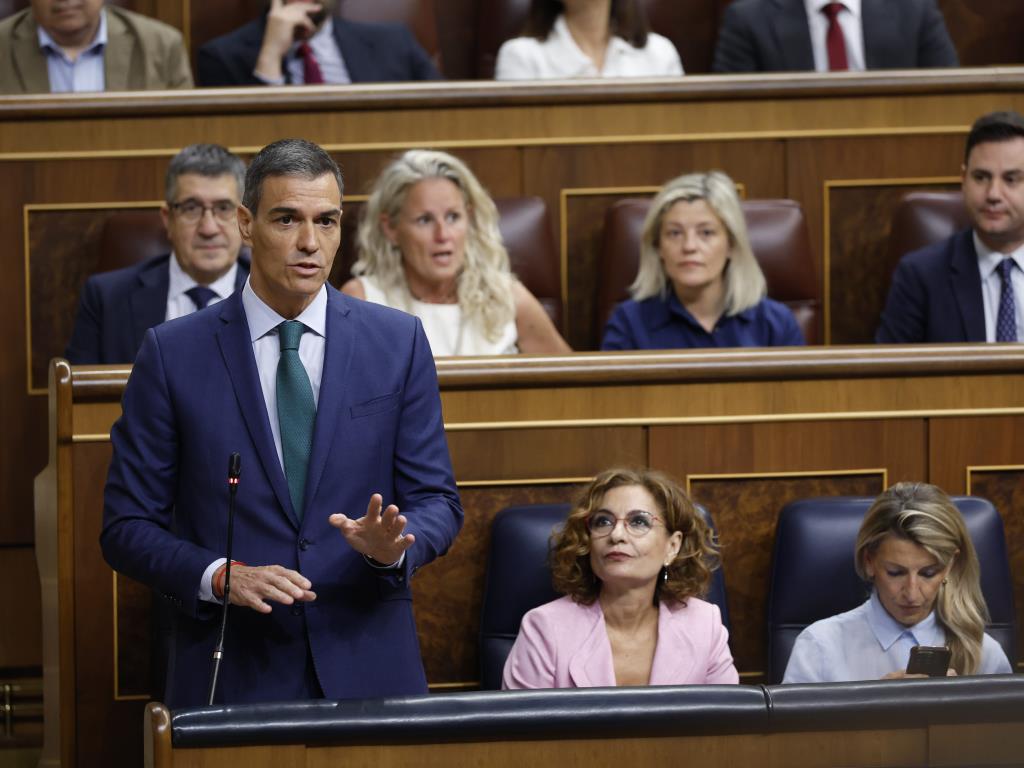 El president del govern espanyol Pedro Sánchez al Congrés. ACN