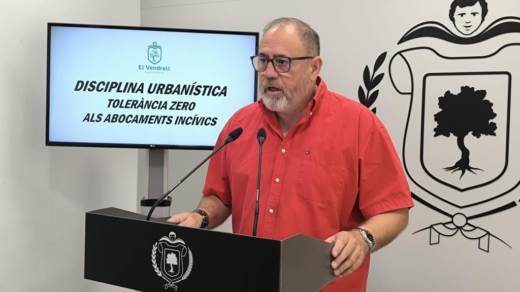 El regidor de Neteja Viària, Jero Merino. Ajuntament del Vendrell