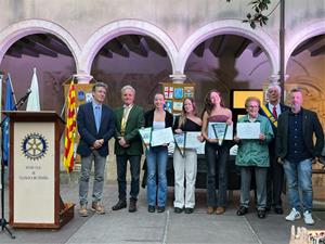 El Rotary Club premia els millors estudiants del curs 2023-2024 i reconeix la trajectòria de Paquita Pascual. Rotary Club Vilafranca
