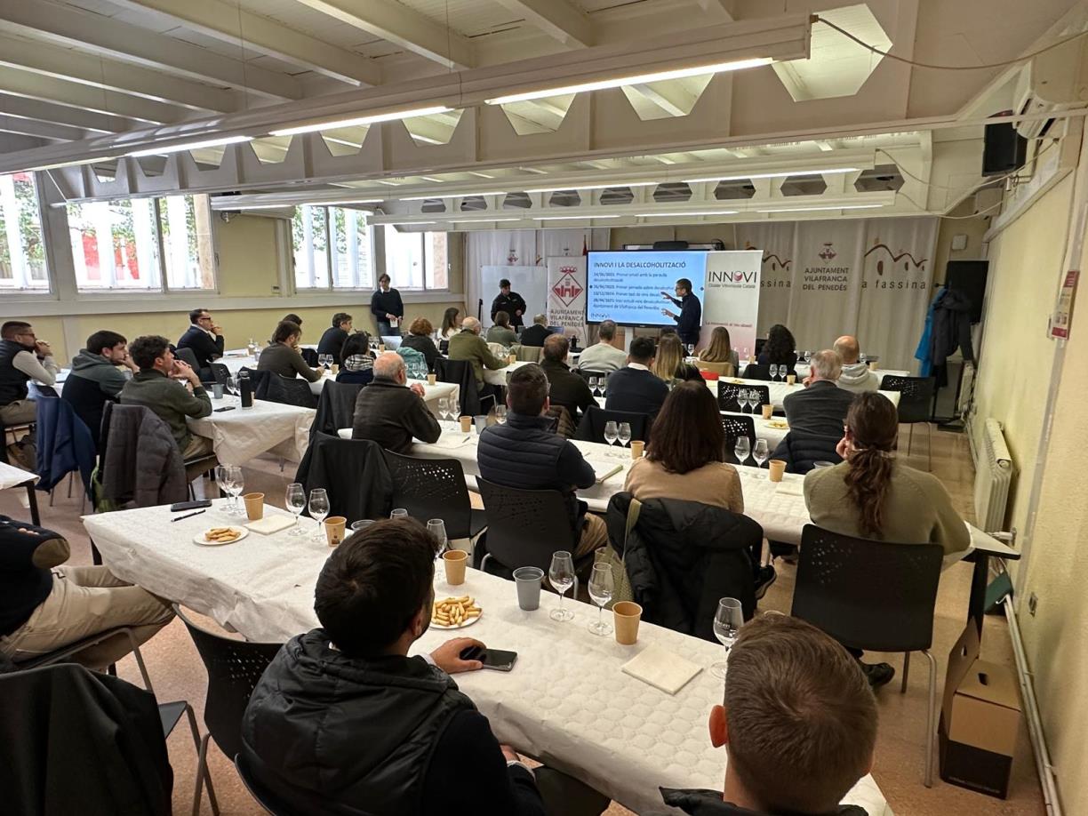 El sector vitivinícola debat a Vilafranca els reptes i oportunitats dels vins desalcoholitzats. Ajuntament de Vilafranca