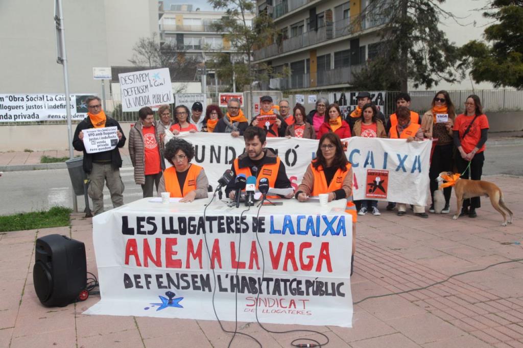 El Sindicat de Llogateres demanda La Caixa per cobrar 231.000 € d’IBI de manera il·legal a llogaters de protecció oficial en vaga. Sindicat de Llogate