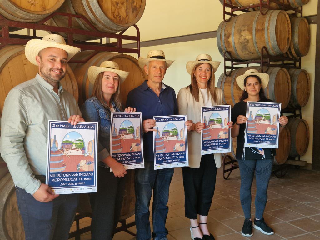 El vi i el patrimoni arquitectònic agafen protagonisme al retorn dels Indians i l’Agromercat de Ribes. Ajt Sant Pere de Ribes