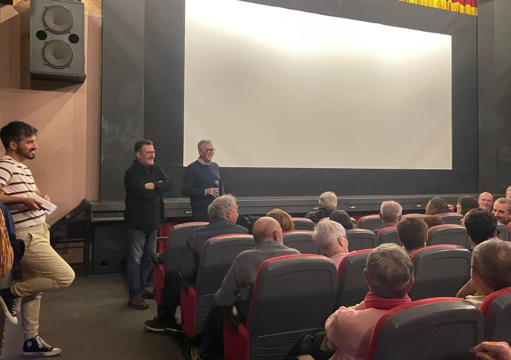 El vilanoví Francesc Escribano i Toni Soler presenten 'Parenostrum' al Círcol Catòlic. Jana Valls
