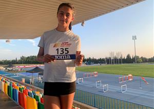 Elna Solà al Campionat d’Espanya Sub-14 . Eix