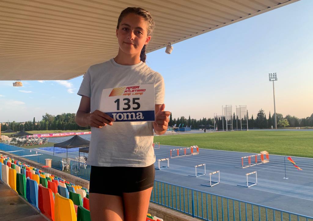 Elna Solà al Campionat d’Espanya Sub-14 . Eix