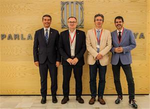Els alcaldes del Vendrell, Vilanova, Vilafranca i Igualada . Eix