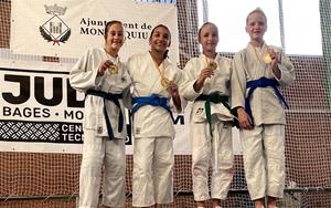 Els alumnes de l'Escola de Judo Vilafranca-Vilanova a Montesquiu