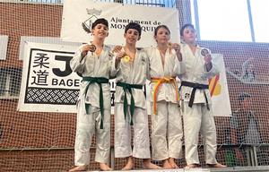Els alumnes de l'Escola de Judo Vilafranca-Vilanova a Montesquiu