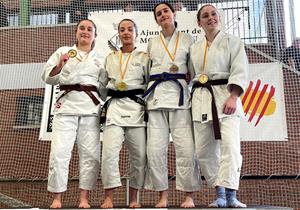 Els alumnes de l'Escola de Judo Vilafranca-Vilanova a Montesquiu