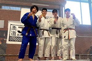 Els alumnes de l'Escola de Judo Vilafranca-Vilanova a Montesquiu