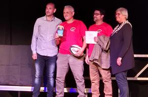 Els integrants del CE Nova Olivella a la Gala de la Nit de l’Esport d’Olivella 2025