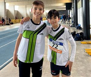 Els joves atletes del Dinami-k Club Atletisme Vilanov