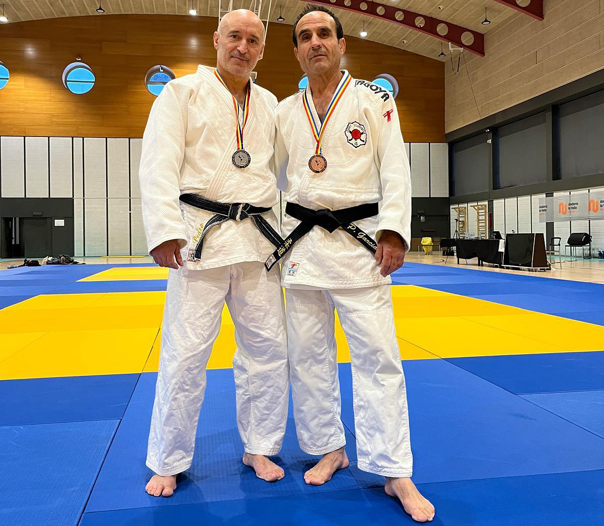 Els judoques de l'Escola de Judo Vilafranca - Vilanova. Eix