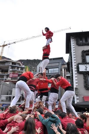 Els Minyons de l’Arboç participen en la diada del desè aniversari dels Castellers d’Andorra