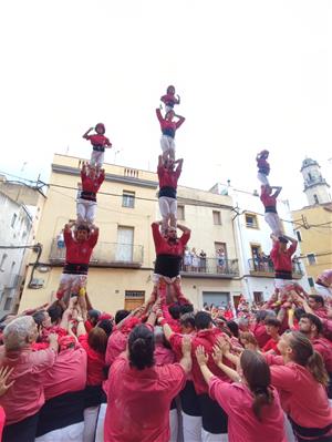 Els Nens del Vendrell van participar a la Diada castellera de juliol al Catllar,
