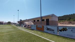 Els nous vestidors del camp de futbol municipal de Sant Quintí de Mediona