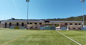 Els nous vestidors del camp de futbol municipal de Sant Quintí de Mediona