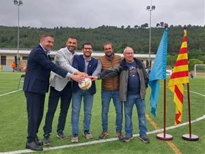 Els nous vestidors del camp de futbol municipal de Sant Quintí de Mediona