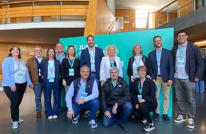 Els representants de Junts Vegueria Penedès a la Convenció Municipalista de Junts a Vic. Eix
