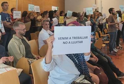 Els treballadors de l’Ajuntament de Sant Pere de Ribes es mobilitzen per exigir solucions urgents davant la paralització de serveis. CCOO