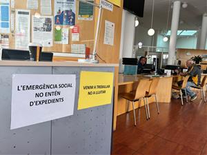 Els treballadors de l’Ajuntament de Sant Pere de Ribes es mobilitzen per exigir solucions urgents davant la paralització de serveis