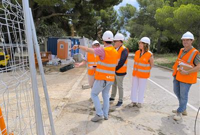 En marxa les obres per millorar l’accessibilitat i els espais exteriors de la seu de la URV al Baix Penedès. URV