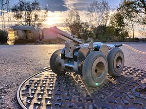 Equip robotitzat amb càmera de circuit tancat de televisió (CCTV). Agbar