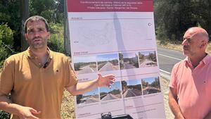 Finalitzades les obres de millora de seguretat viària del camí de Moja a Daltamar. Diputació de Barcelona