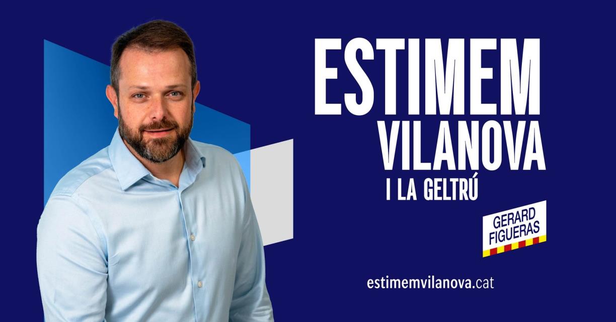 Gerard Figueras, regidor de Junts per Catalunya i portaveu d'Estimem Vilanova i la Geltrú. Eix