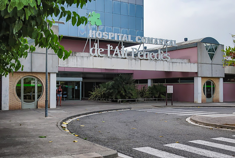 Hospital Comarcal de l'Alt Penedès. Eix