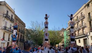 Imatge d'arxiu de la colla Jove Xiquets de Vilafranca. Jove Xiquets