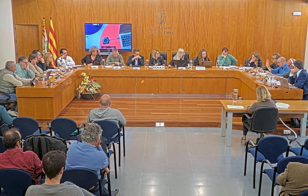 Imatge d'arxiu del ple municipal de l'Ajuntament de Piera. Eix