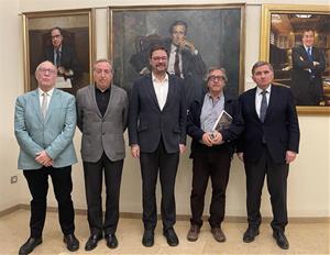 Imatge de la reunió de Pro Vegueria Penedès i Foment del Treball. Eix