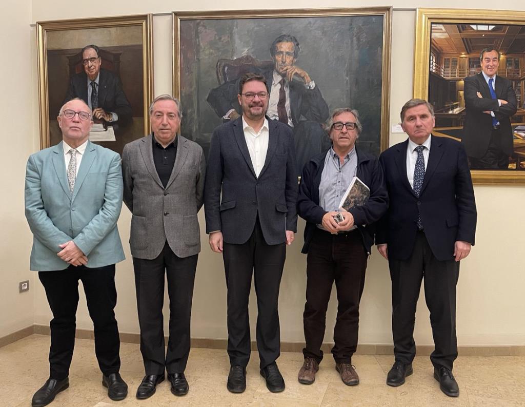 Imatge de la reunió de Pro Vegueria Penedès i Foment del Treball. Eix