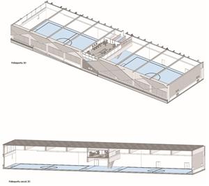 Imatge del projecte del nou camp de futbol a la zona esportiva de Pins Vens