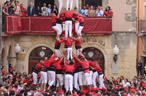 Intent desmuntat de 4d9f dels Nens del Vendrell . ACN / Eloi Tost