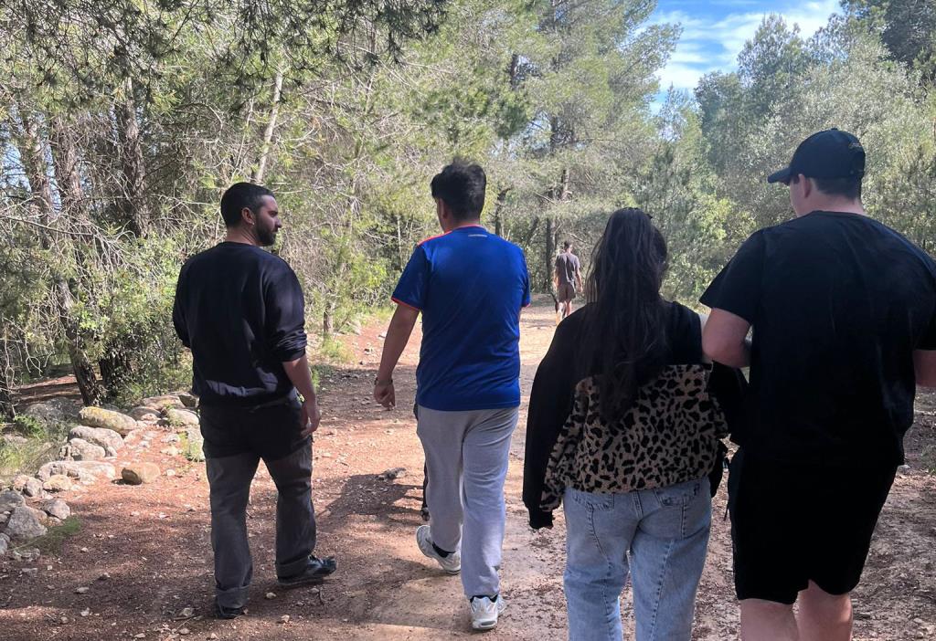 Joves de la Llar Betània, durant una activitat. Eix