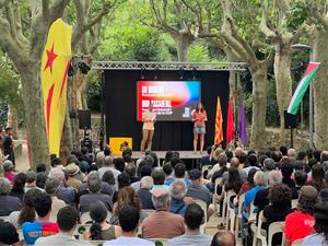 La CUP ha presentat aquest diumenge a Capellades la nova imatge del partit. ACN