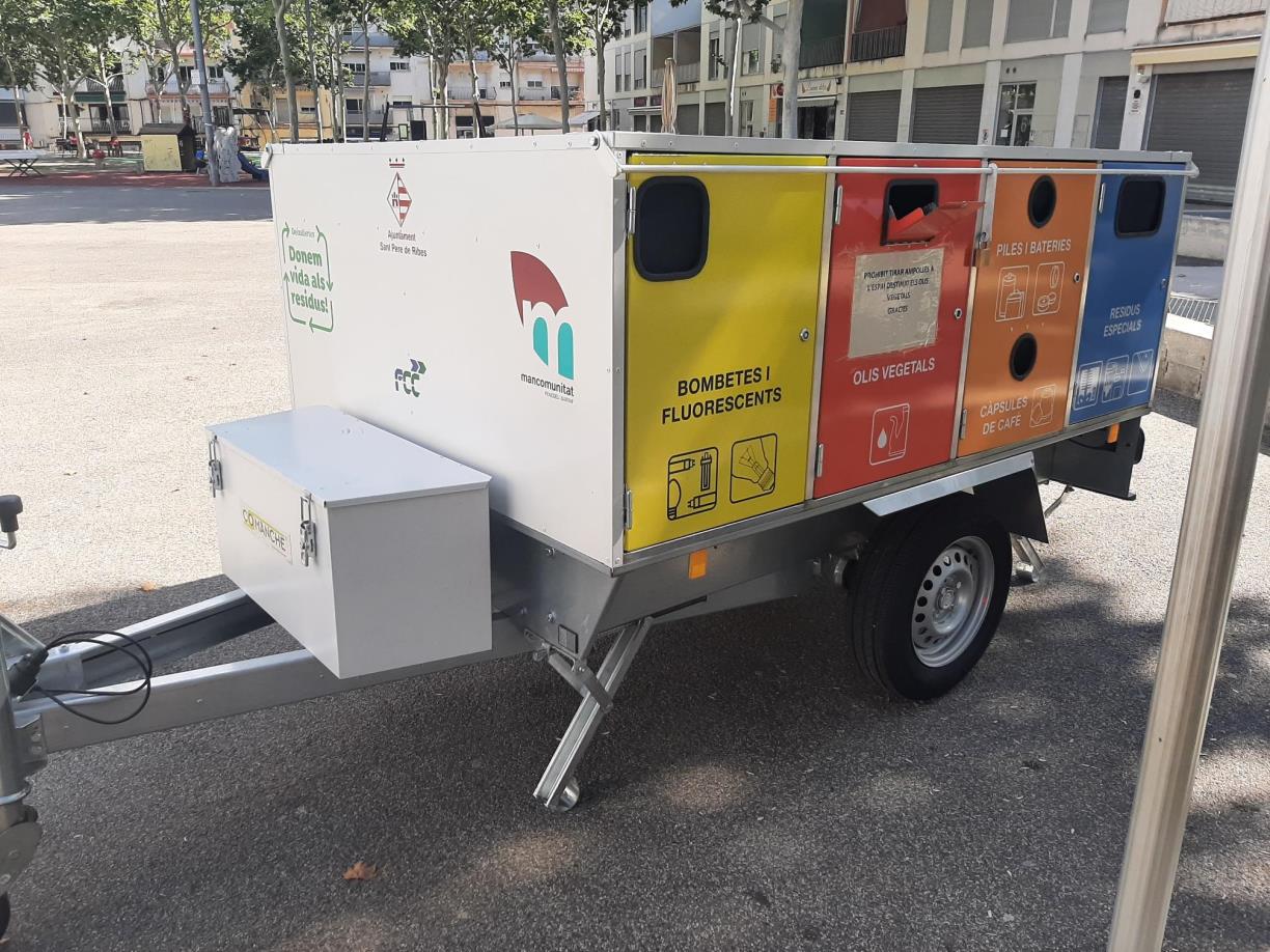 La deixalleria mòbil continuarà prestant servei a Ribes, les Roquetes i les urbanitzacions el primer semestre de 2026. Ajt Sant Pere de Ribes